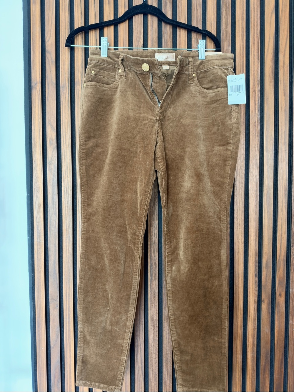 Kut from the Kloth Women's Skinny Corduroy Pants - Camel Brown
